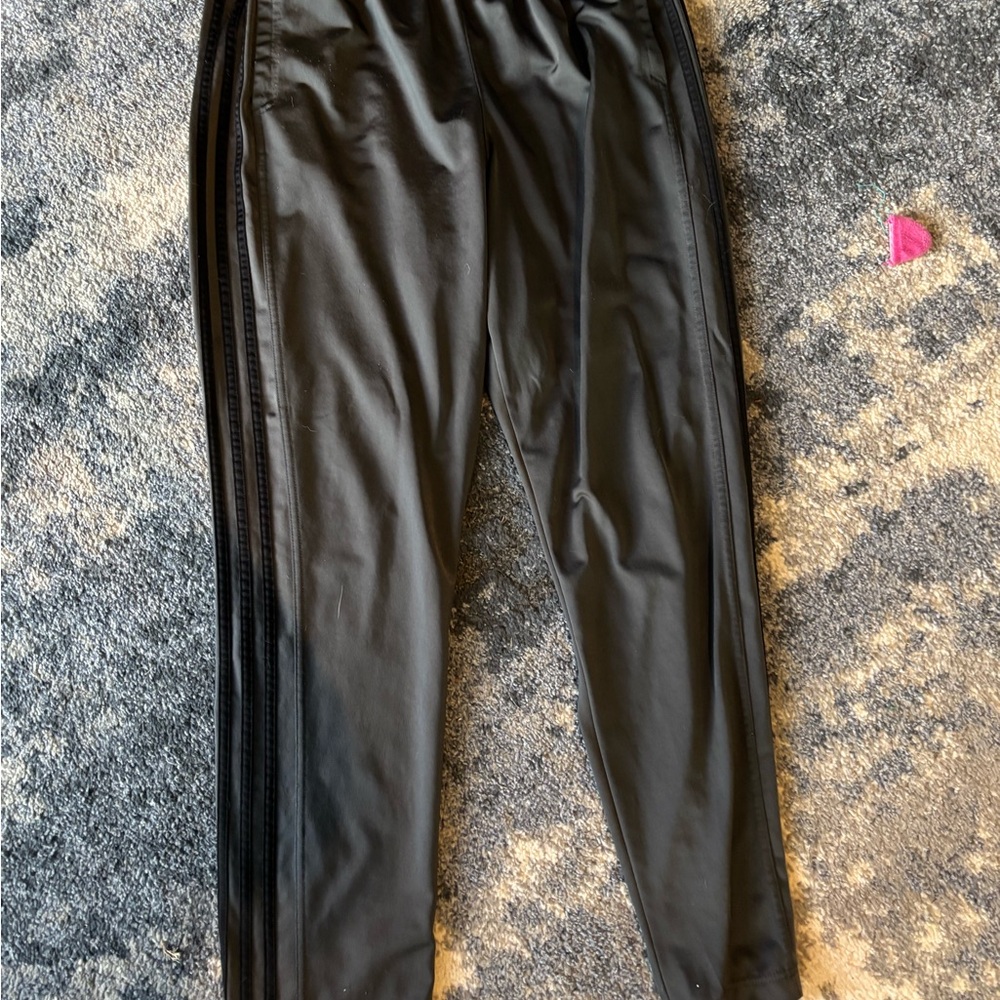 Adidas gray and black Athletic track pants